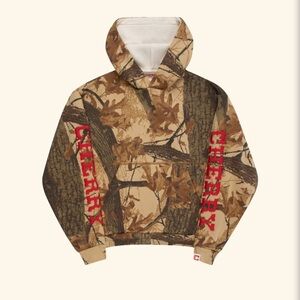 Cherry Los Angeles mossy oak thermal lined hoodie
